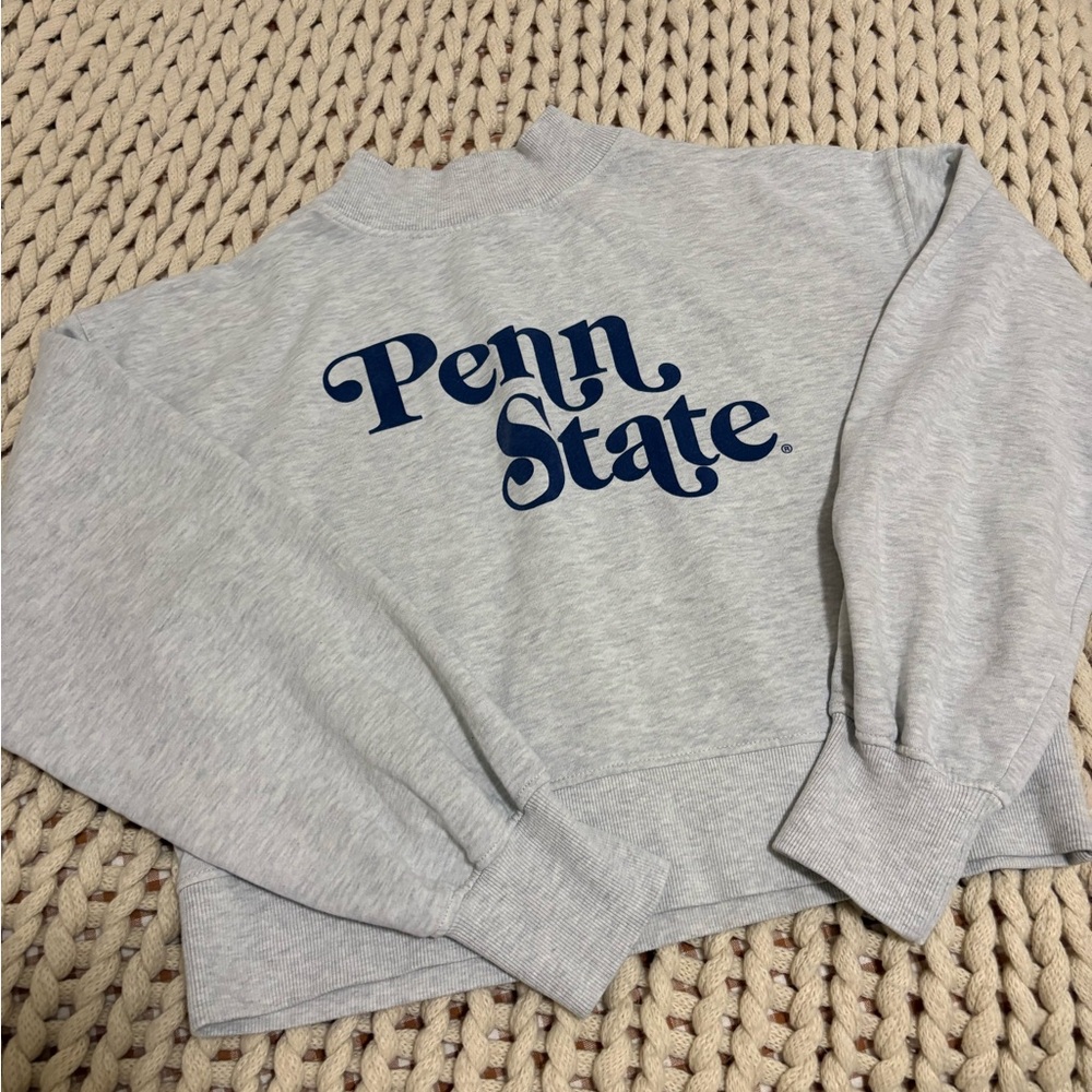 Chicka-D Ladies Cropped Hailey Crew Penn State